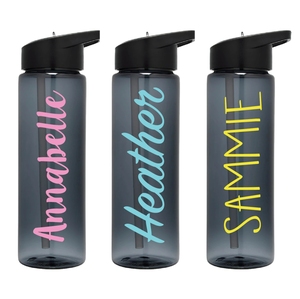 <strong>Personalised</strong> Hydration tracker Water <strong>Bottle</strong>, plastic reusable recycled PET 24oz sport drinking <strong>bottle</strong> - Product Image 1