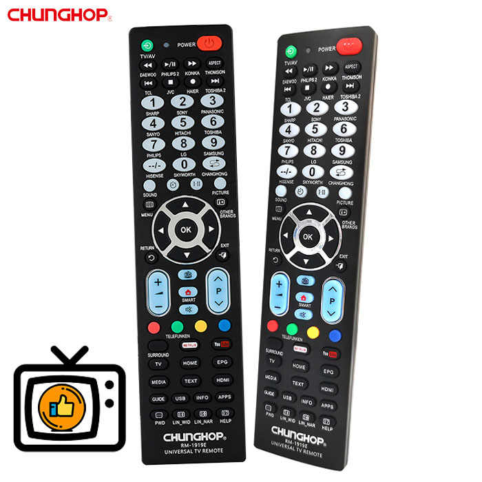 Chunghop RM-1919E Universal Smart tv remote controls Replacement ...