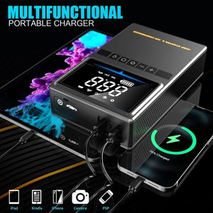 Démarreur de <span class=keywords><strong>batterie</strong></span> haute puissance 4000A avec compresseur d'air, pompe à pneus intelligente 20000mAh, <span class=keywords><strong>booster</strong></span> de <span class=keywords><strong>batterie</strong></span> de voiture portable, kit d'urgence routier - Product Image 3