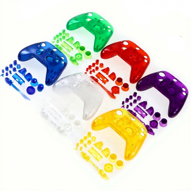 Transparent Case for XBOX Series Game Controller Replacement Housing with Complete Set Buttons S/X Shell