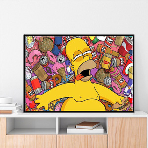 Pósteres y Cuadros de Dibujos Animados, Pintura en Lienzo, Arte de Pared, Cuadro Decorativo - Product Image 5