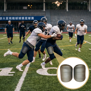 American Football Breathable Lightweight Shock Absorption <b>Thigh</b> Pads for Unisex Protection - Product Image 1