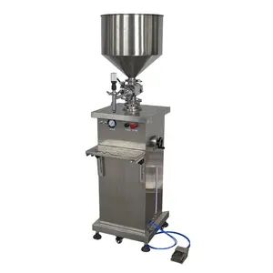 Handleiding Gel Honing Stok Vloeistof Hazelnoot Chocolade Plakken Metalen Fles Kwantitatieve Vulmachine