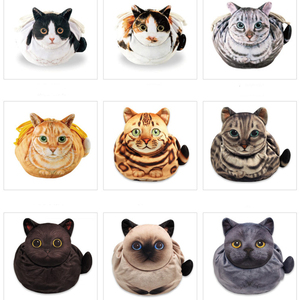 Pochette à cosmétiques en forme de chat, sacs de maquillage amusants, pochette à monnaie de voyage à cordon, trousse de toilette souple en forme d'animal - Product Image 3