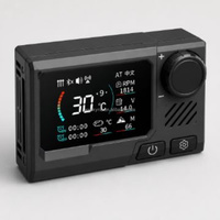 OkyRie HC-K024 Interruptor de Calefacción de Estacionamiento, Controlador Digital LCD para Calefacción de Aire Diésel, 12V 24V Universal para Camiones, Autocaravanas y Furgonetas