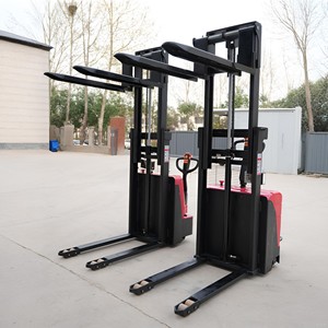 Apilador de carretilla elevadora eléctrica de 2 toneladas completamente automático con elevador hidráulico de 1 tonelada de carga pequeña descarga de voltaje de 220V - Product Image 5