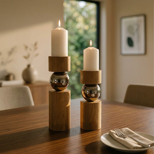 Porte-bougie décoratif moderne et léger pour salon, chambre, table à manger, mariage et décoration festive de la maison - Product Image 4