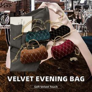 Bolso de mano elegante con lentejuelas doradas - Bolso de noche moderno para mujer, ideal para fiestas, bodas y eventos formales. - Product Image 2