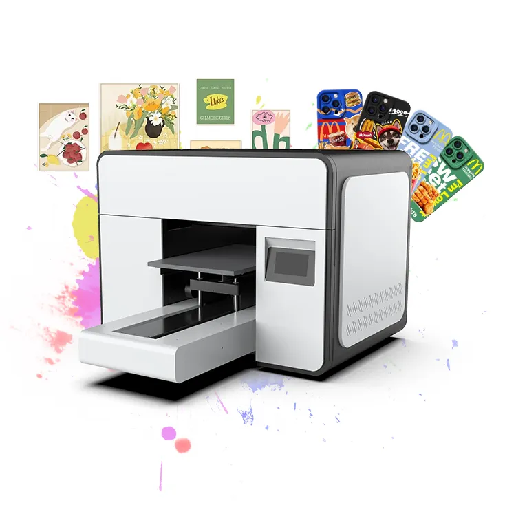 2024 new design 30cm a3 dtf uv flatbed printer a4 a3 a2 a1 size uv printer large format uv flatbed printer for bottle cup