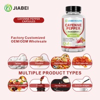 Capsules de piment de Cayenne de haute qualité, complément alimentaire à base de plantes pour adultes, soutien immunitaire, amélioration pour adultes, vente en gros en usine OEM/ODM
