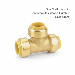 <span class=keywords><strong>Raccord</strong></span> <span class=keywords><strong>en</strong></span> <span class=keywords><strong>T</strong></span> <span class=keywords><strong>en</strong></span> laiton et cuivre à filetage NPT 20 20 16, résistant aux produits chimiques, haute pression, pour plomberie, directement de l'usine OEM - Product Image 1