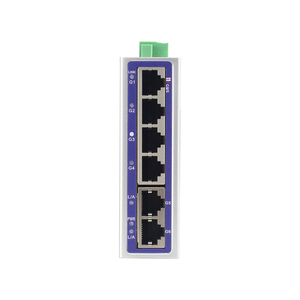 Commutateur Ethernet industriel Gigabit à fibre optique HZGWS 2/4/6/8 ports, réseau SFP, CCTV, fonction QoS, utilisé pour les réseaux LAN sans fil - Product Image 1