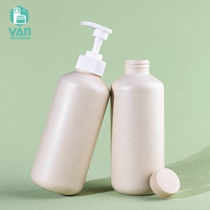 Emballage <span class=keywords><strong>YAN</strong></span>, flacon pompe en pulpe de bagasse de canne à sucre compostable et recyclable, populaire, vide, 120 ml, 350 ml, 1 L, pour gel douche - Product Image 6