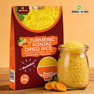Кето-диета: Сухой рис ширатаки с низким содержанием углеводов, со вкусом куркумы, из конжака - Product Image 1