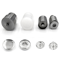 Moules pour machine à presser les rivets, œillets, boutons et attaches métalliques de 8/10/12,5/15 mm, outils d'installation pour rivets en cuir