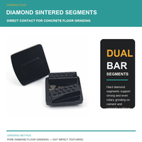 Plaquettes de ponçage diamantées Redi Lock à double rangée de segments pour le ponçage du béton et la préparation des surfaces