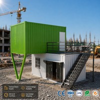 Bureaux conteneurs transfrontaliers, logements modulaires, cabines préfabriquées mobiles, modules pliables à assemblage rapide, bâtiments intégrés