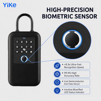 Serrure intelligente sans clé avec empreinte digitale biométrique, code numérique, porte-clés IC, clé de secours, contrôle par application Bluetooth pour la maison