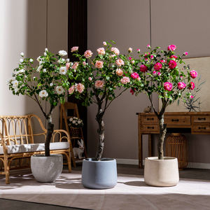 Arbre à roses artificiel de 1,5 m, nouveau produit, haute qualité, décoration rose pour intérieur/hôtel/café/bureau/mariages/banquets - Product Image 6