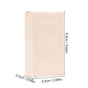 Base de Maquillaje en Barra de Cobertura Total Mate y Ligera de 5 Colores, Polvo Compacto Blanqueador para Piel Oscura, Esponja Iluminadora - Product Image 6