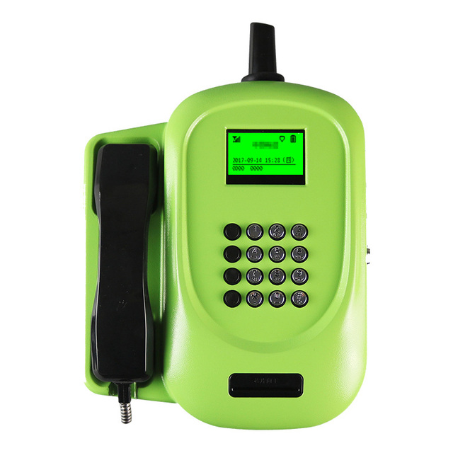 4G Call Waterproof for Jail School Cast Aluminum Waterproof Outdoor Anti-Vandal Cordless Telephone IC Card SIM Public Payphone