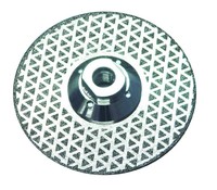 Disque de découpe et de meulage diamanté double face M14 avec bride, personnalisable OEM/ODM/OBM pour ponceuse à pierre