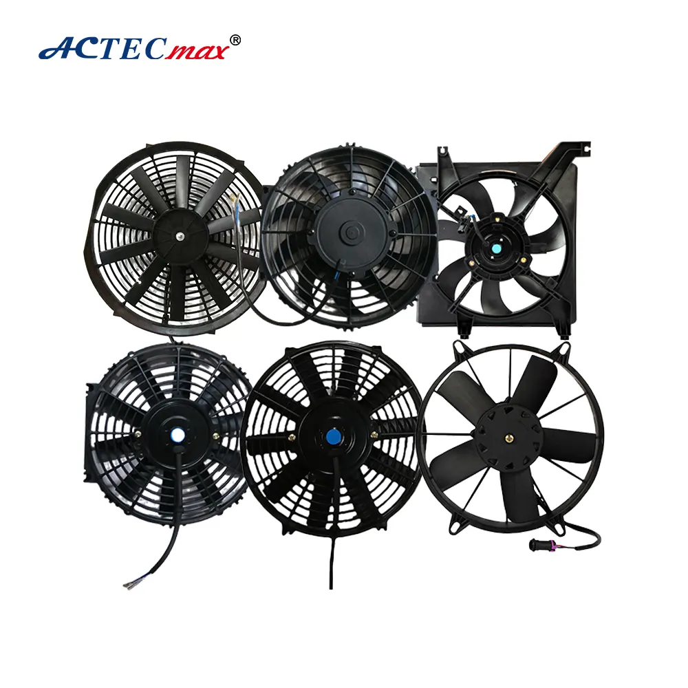 All Series AC.117 OEM Car Fan Auto AC Cooling Condenser Fan Motor 6 Inch 8 Inch 12V Brushless Air Condition Bus Radiator Fan