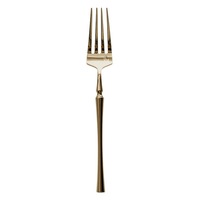 Ensemble de cuillères à dessert spaghetti vintage de luxe français, en acier inoxydable 304, doré titane, jetables pour fêtes