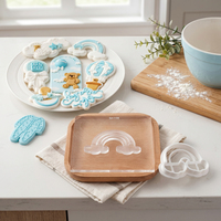 Emporte-pièce et tampon en acrylique à motif 3D pour événements de vie, et tampon à embosser pour biscuits et fondant