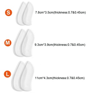 Sol dalam Gel Wedge tumit, Sol dalam ortopedi Medial & Lateral untuk supronasi & pronasi, sisipan perekat untuk Penyelaras kaki HA00452 + - Product Image 2