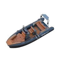 Bateau semi-rigide de 6,1 m (20 pieds) LUX 610 en PVC Hypalon robuste, bateau pneumatique de sport, tender à vendre
