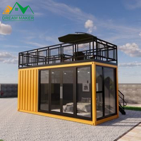 Dreammaker desmontable acogedor contenedor casas su retiro del mundo Casa Contenedores Flat Pack portátil contenedor casas
