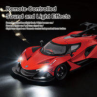 Voiture RC JunRong 1:24 en alliage, rechargeable, télécommande 2.4G, modèle de supercar de drift, simulation de voiture de course moulée sous pression, jouet pour enfants
