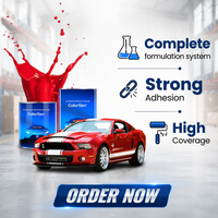 Cat Pernis Mobil 2K High Solid High Gloss Anti Gores Tahan UV Cepat Kering untuk Perbaikan dan Pemolesan Ulang Mobil