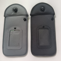 Pochette Téléphone Faraday en Tissu de Plongée avec Blocage de Signal, Protection RFID, Antivol, Fermoir Magnétique, Couleur Unie Personnalisable