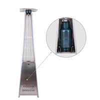 Vente en gros Acier inoxydable Chauffage à gaz portable d'extérieur de haute qualité Tour Chauffage à gaz de piscine de jardin pour mariage