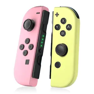 NOVO Pastel Rosa e Amarelo Gaming Joystick para Joy Con Joycon Nintendo Switch Controlador de Jogo Sem Fio Bluetooth