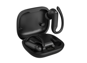 Écouteurs TWS BS Pro+ OWS à crochet d'oreille, intra-auriculaires sans fil, avec affichage LED, étui de charge, étanchéité IPX4, faible latence, OEM d'usine - Product Image 2