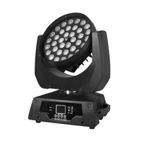 UNOXINE Professionnel 36*18W RGBW 6-en-1 LED Moving Head Wash Light IP33 Haute CRI Contrôle DMX pour Concert & Théâtre