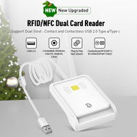 Lector de Tarjetas Multifunción USB 2.0 ZOWEETEK, Lector y Grabador de Tarjetas NFC sin Contacto, Lector y Grabador de Tarjetas con Chip Inteligente ISO 7816