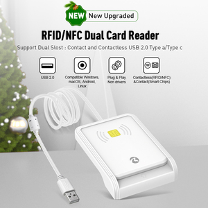 ZOWEETEK USB 2.0 multifunzione lettore di schede NFC senza contatto lettore di schede scrittore e contatto ISO 7816 Smart Reader Writer Chip <span class=keywords><strong>Card</strong></span> - Product Image 2