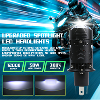LED-Linse 9-16V IP68 Wasserdicht 6500K Auto-Glühbirne Auto-LED-Licht 3570 Chip H4 Direktstecktyp Bi-LED-Projektor-Scheinwerfer H4