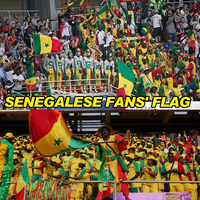Drapeau de l'équipe de football du Sénégal personnalisé 3*5 pieds, drapeau de supporter, drapeau de voiture extérieur, match de football, drapeaux du Sénégal