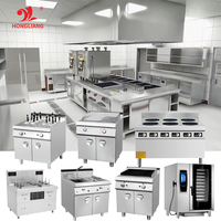 Comptoir de buffet d'hôtel, design de station de buffet, équipement de maintien au chaud, matériel de cuisine commerciale