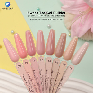 HEMA & TPO FREE Sweet Tea Gel <b>Builder</b> Colored Spring Nail Extension Gel 15ML No Heat <b>Builder</b> Nail Construction Gel Custom Logo - Product Image 2