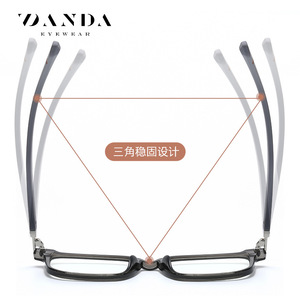 Gafas Danda con montura completa rectangular, antiluz azul, montura ligera unisex, modelo TJ865 - Product Image 3