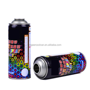 Giá nhà máy, tùy chỉnh lon xịt sơn graffiti rỗng 250ml 400ml, lon xịt sơn màu có thể nạp lại - Product Image 1