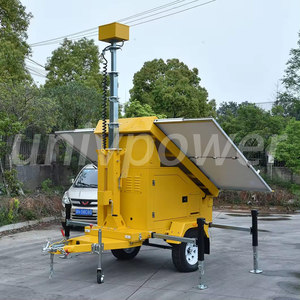 Univ năng lượng mặt trời nhà máy điện giá tháp di động CCTV máy ảnh kỹ thuật số di động năng lượng mặt trời cctv Trailer cho cộng đồng an ninh - Product Image 4