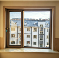 Fenêtres en aluminium à bascule et à rotation de qualité supérieure, économiques et très vendues, à prix abordable