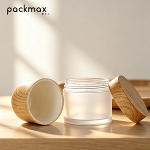 ขวดฝาไม้ลายไม้ขนาด 150 มล. พร้อมถ้วยด้านในแบบเติมได้ – บรรจุภัณฑ์เครื่องสำอางเปล่าสำหรับครีมทาหน้า ครีมทาตา และมาส์ก - Product Image 5